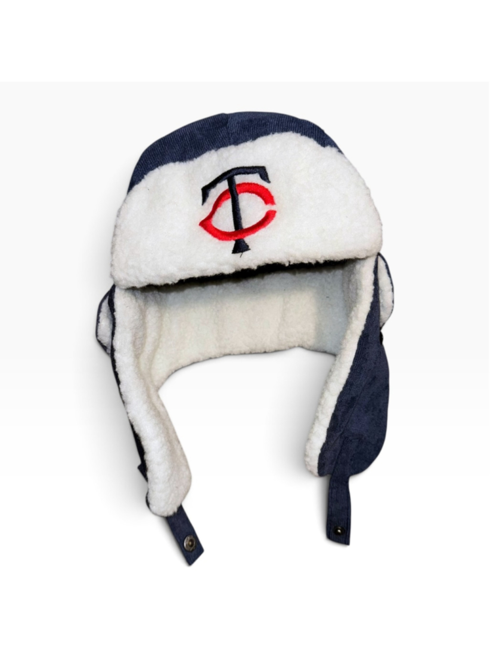 Y2k Mlb Minnesota Twins Pepsi Promo Trapper Hat One Size Blue White